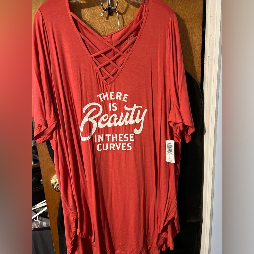 Coral colored tunic
